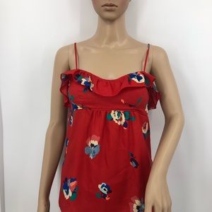 American Eagle Outfitters Tank Top Red Floral Tank Top Size XS
